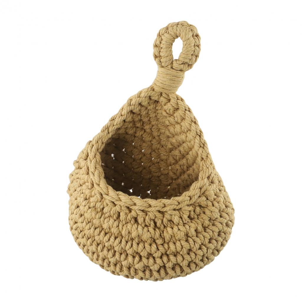 Woven Basket Hanging Storage 6 Size Baskets Cotton Rope