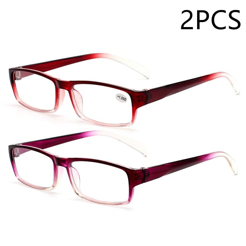 

2/3PCS Fashionable And Elegant Ultra-light Reading Glasses Reading Tv Eye Protection And Anti-blue Light Reading Glasses 1105 +100