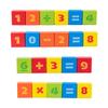 Wooden Building Blocks Set Smart Early Learning Brain Teaser for Boys Girls Toddler Kids Enlightenment Assembled Building Blocks