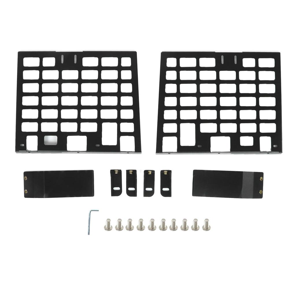 2pcs Rear Window Side Storage Rack Aluminium Alloy Modular Storage Panel Replacement for Land Rover Defender L663