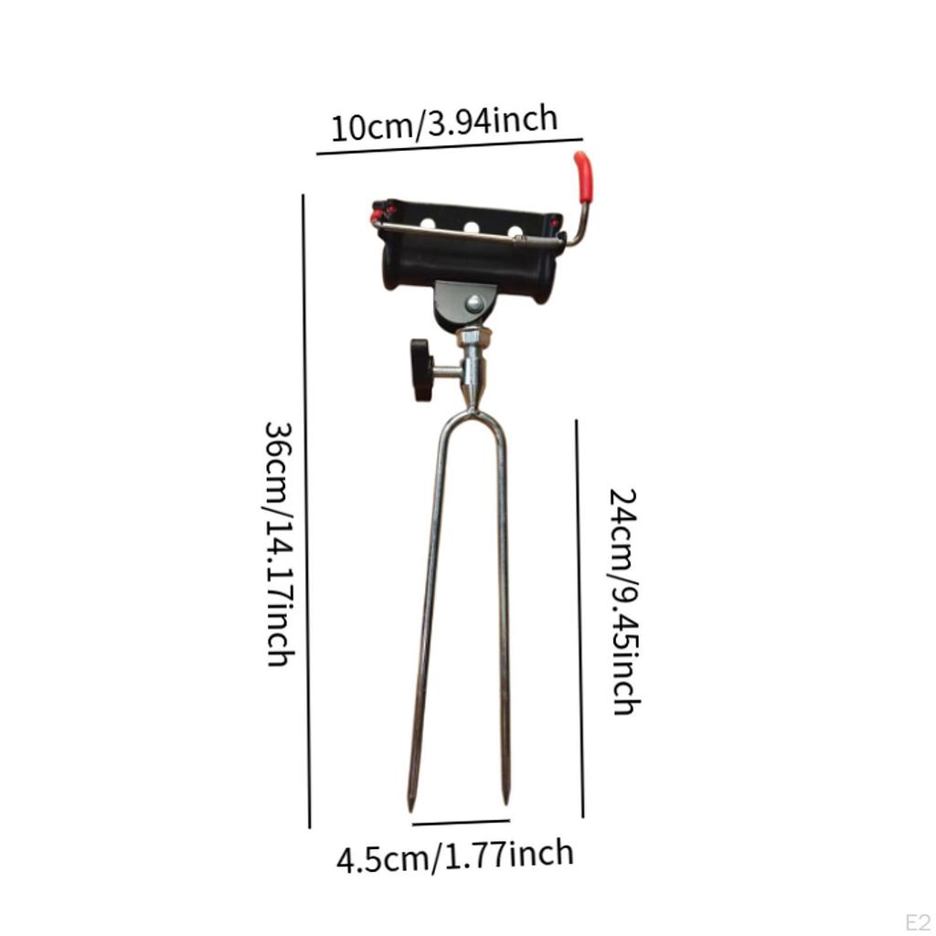 Fishing Rod Rack Plugin Holder Easy To Use Fish Pole Bracket for Bank