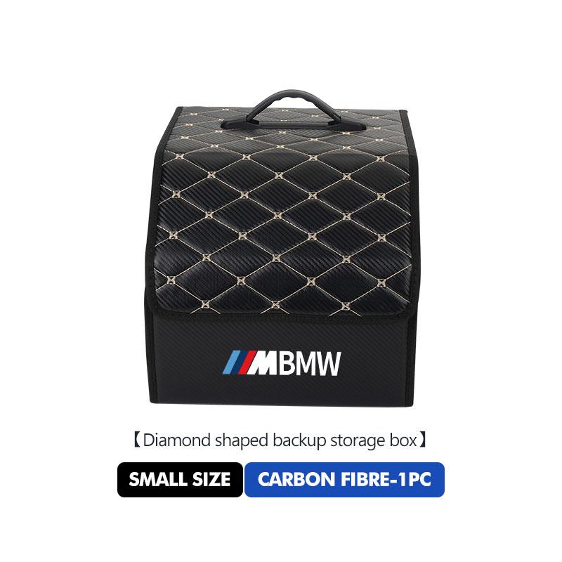 Car Portable Foldable Organizer Bag Leather Trunk Storage Box For BMW F30 E36 F20 E87 E70 E91 E30 E53 F31 F40 E92 E93 GU1
