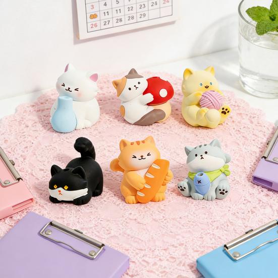 Cute Cat Whisker Collector 3D Cartoon Cat Sculpture Pet Beard Holder Resin Cat Whisker Vase Mini Pet Vibrissae Keepsake Sympathy Gift for Cat Lovers