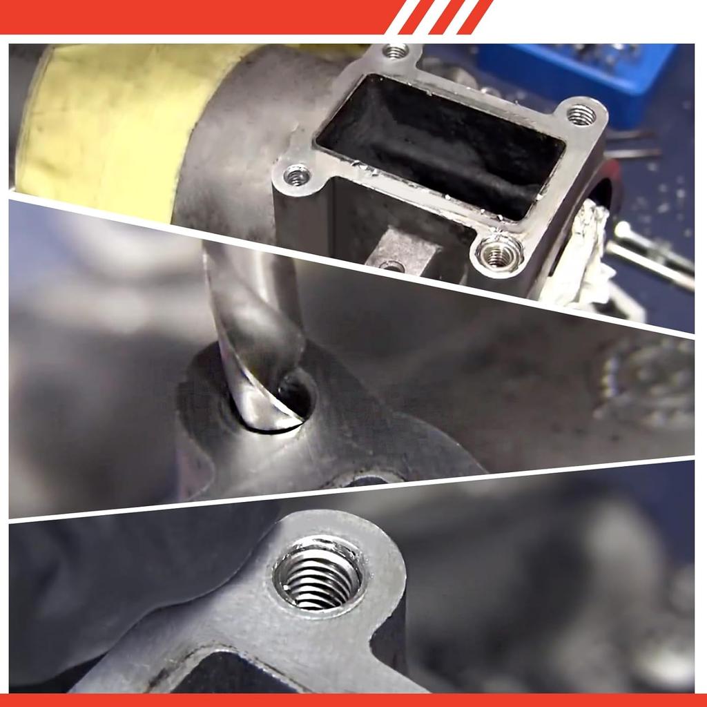 30 Piece M6 X 1.0Mm Thread Repair Kit, HSS Drill Helicoil Thread Repair Kit, Metric Bolt Thread Repair Ert Kit Portable Rethreading Tool Kit,