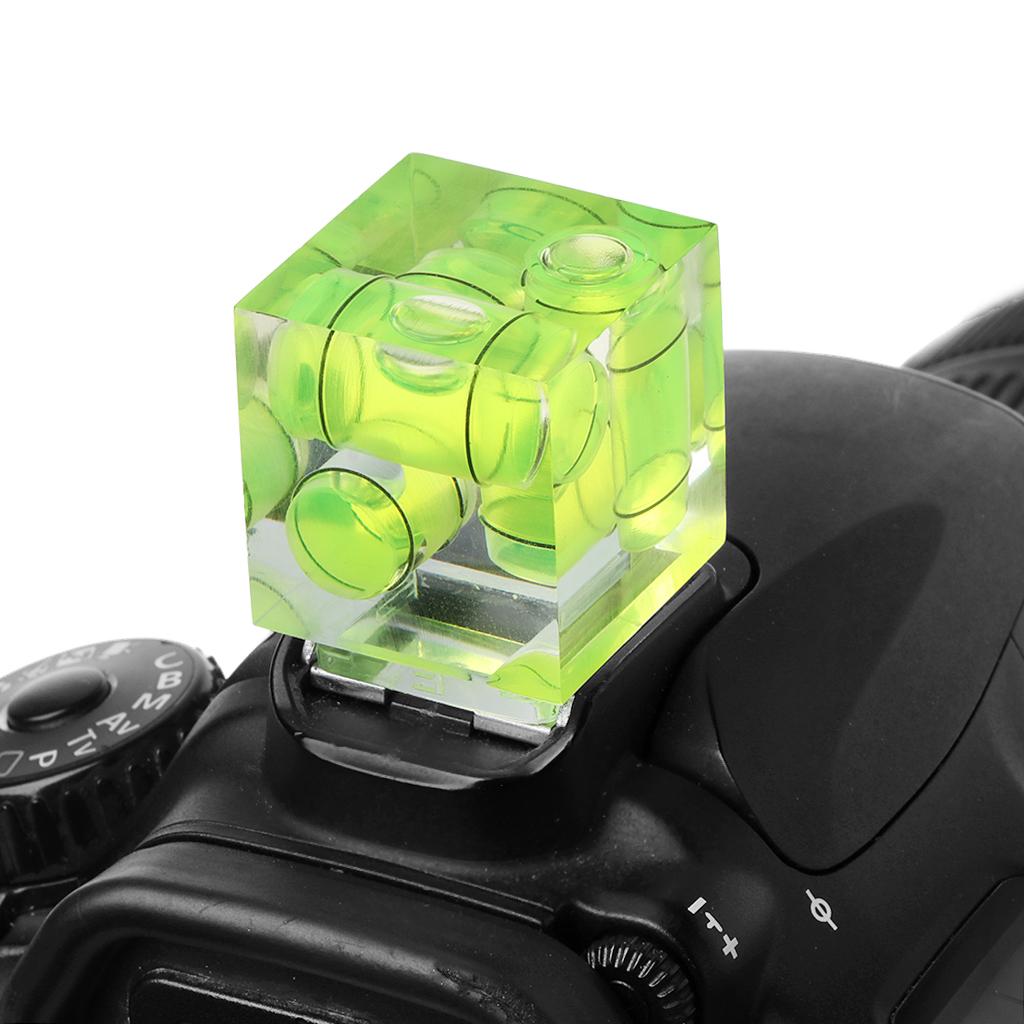 Triple 3 Axis Hot Shoe Bubble Spirit Level Precise Leveling for Landscapes/Architectural Photography Easy to Use