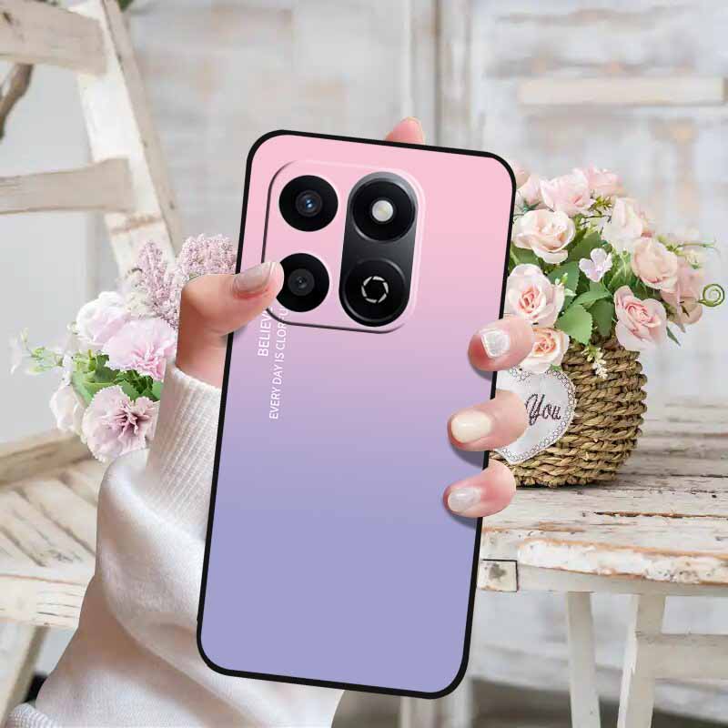Soft Silicone Case For Honor X7c 4G 5G Cover Cat Painted Lovely Back Cover for Huawei Honor X7C 5G Phone Case HonorX7C TPU Para