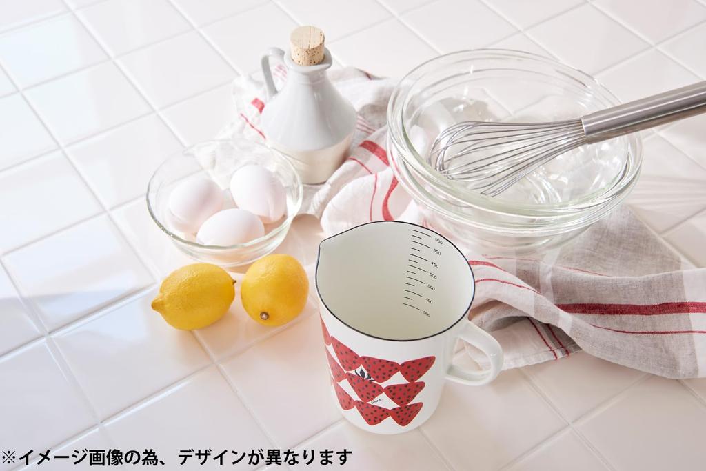 Plune Enamel Measuring Cup L Measuring Cup Mimikokomomo