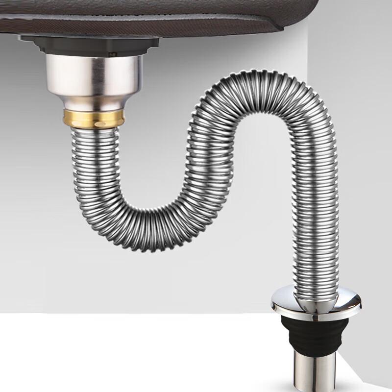 Набор сифонов и сливных решеток для кухонной раковины из нержавеющей стали Dezhong