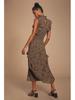 2023 Retro Floral Print Sleeveless Ruffle Dress for Women