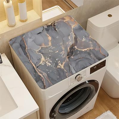 Marmor-Druck Schnelltrocknende Küchenmatte - Super Absorbierend, Fleckenverbergendes Geschirrtrockenpad mit Rutschfester Gummiunterseite für Kaffeemaschinen & Arbeitsplatten