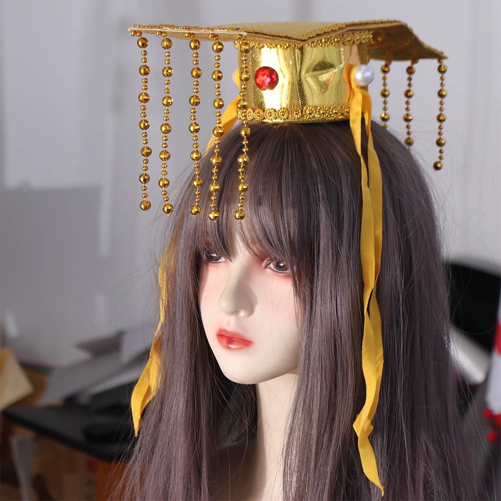 Dynastie Tang Koruna čínského císaře Han dynastie Hanfu Cosplay čelenka pro styling vlasů