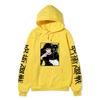 Japanese Anime Hoodie Sweatshirt Jujutsu Kaisen Satoru Gojo Anime Print Soft Fleece Warm Long Sleeve Hooded Sweatshirt