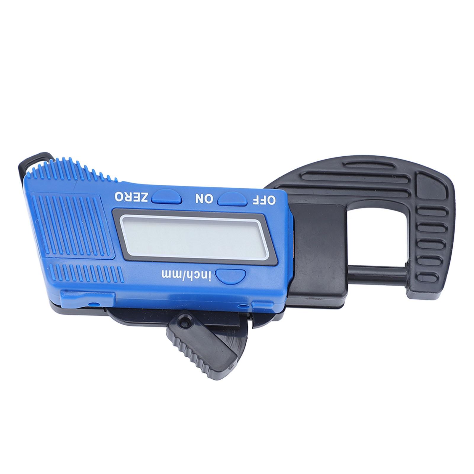 

Digital Thickness Gauge 0 to 1in LCD Display MM Inch Conversion Electronic Thickness Meter for Paper Leather Woodworking