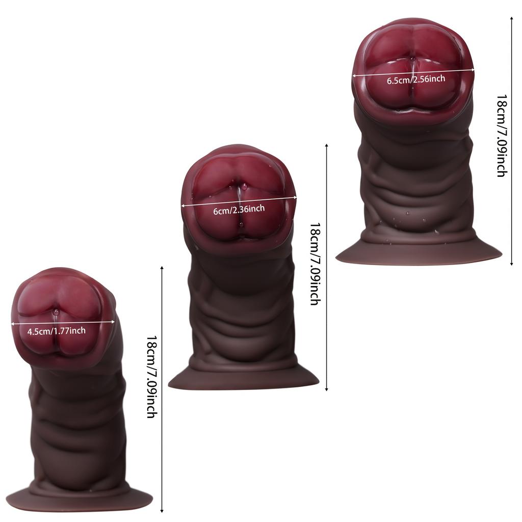 Realistic Large Thick Silicone Dildo, Powerful Muscle Texture Design, Soft Flexible Penis Toy with Special Head, Prostate Massager & G-Spot Adult Toy