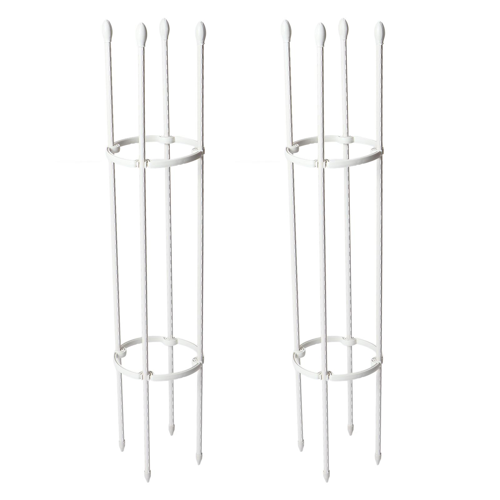 

2 Sets Vines Climbing Support Balcony Outdoor Steel Pipe Plant Flower Vegetable Climber Frame