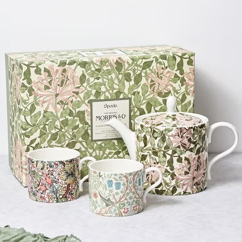 Spode Morris & Co. Honeysuckle Ceramic Tea Set
