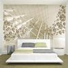 3d Stereo Space Mural Golden Sphere Wallpaper Creative Photo Wall Papers Living Room Home Decor