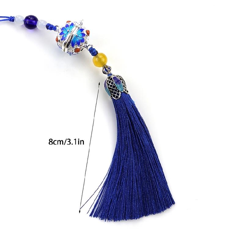 Flower Pendant Rope Keychain Light Blue Keyring Women's Fashion Keyring Jewelry