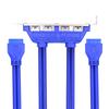 Xiwai 50cm USB Female Hub To Motherboard Mount Panel Extension Baffle Cable with PCI Bracket 4-Port 3.0 20-Pin