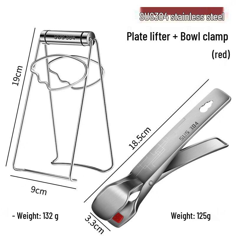Anti-Scald Stainless Steel Bowl & Plate Gripper Clip