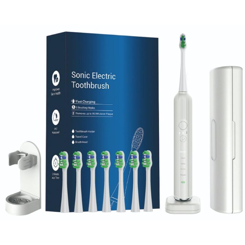 Electric Toothbrush English Neutral Acoustic Wave Scanning Wireless Replaceable Brush Head