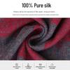 Aurora 100% Mulberry Silk Jacquard Brushed Scarf