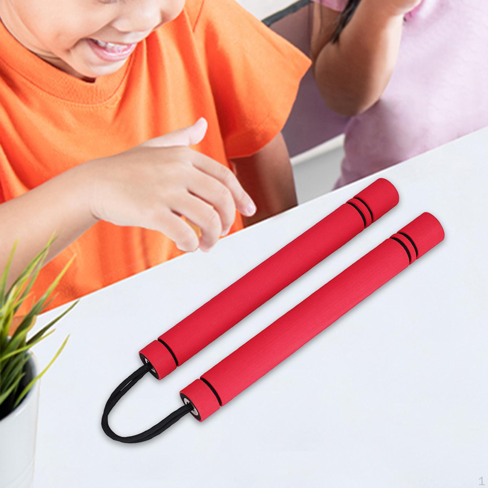 

Тренировочные Пенопластовые Нунчаки Боевые Палки для Детей Взрослых Новичков Фитнеса Красные красный