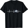 Heartbeat Soccer Lover Gift Unisex T-Shirt