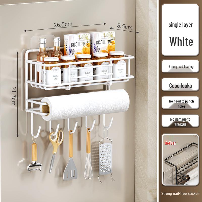 

Многослойная кухонная полка для хранения на боковой стенке холодильника