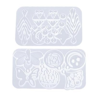 High Temperature Resistant Silicone Star Moon Mold Sturdy Silicone Accessories Mold For Handcrafted Earrings