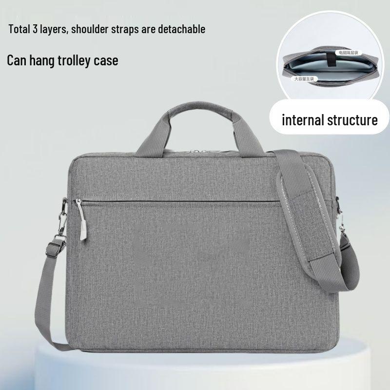 Große Kapazität 17,3-Zoll-Laptoptasche mit mehreren Fächern und Samtfutter