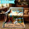 1PC Custom Name Blanket Tintin's Adventure City Flannel blankets Patterns Throw Blanket All-Season Soft Gift for Couch, Bed, Camping, Birthday gifts