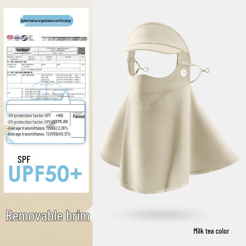 Women's Summer Cycling UV Protection Mask with Eye Corner and Extended Neck Coverage