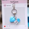 Colorful Creative Cute Heart Keychain Pendant  Funny Versatile Keyring Exquisite Backpack Decoration Accessories Gifts