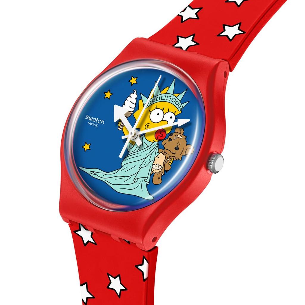 Zegarek LITTLE LADY LIBERTY SO28Z120 Czerwony [Swatch]
