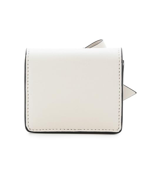 FRAY Ruel Mini Ribbon Wallet FWGG254336 White I.D. 2-Way Women's