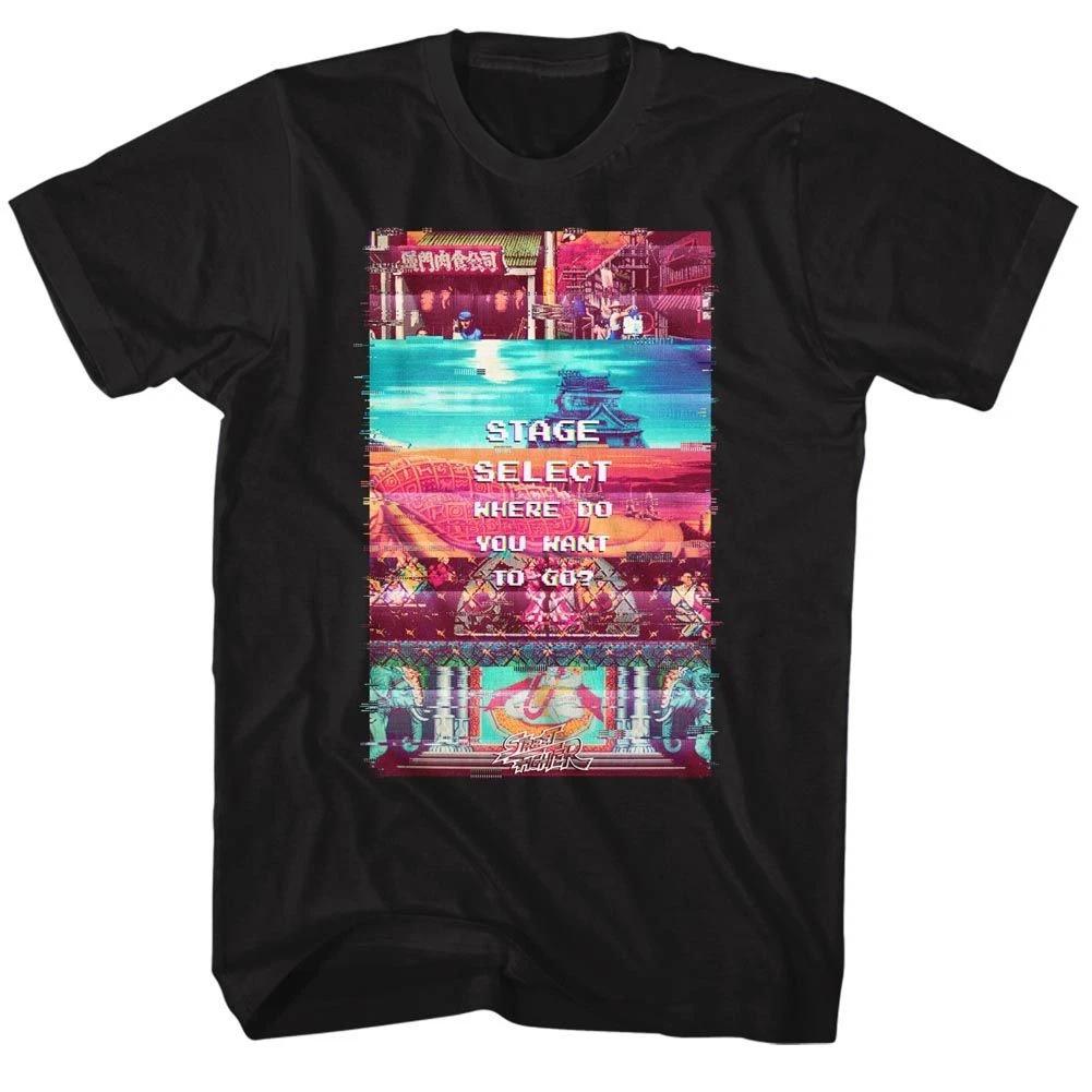 Street Fighter Stage Select Black Gaming  Children s T-shirt 100