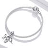 Hairdressing set silver charm pendant silver 925 beads