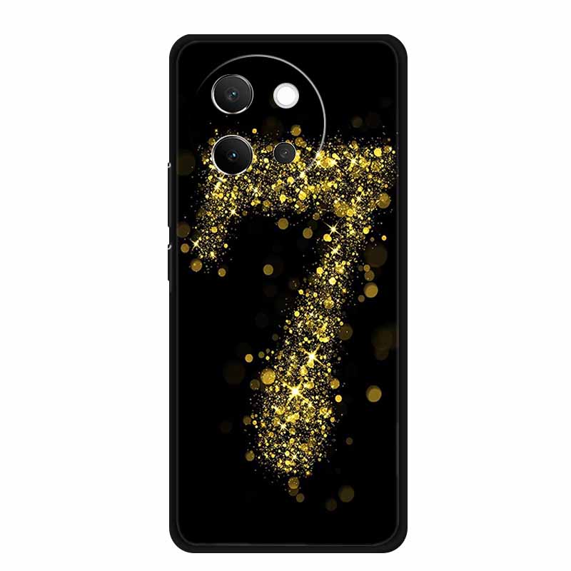 For Vivo V40 Lite Case V40lite V 40 Lite Fashion Black Silicone Soft Back Cover Case For Vivo V30e 5G Phone Case V 30 e Funda