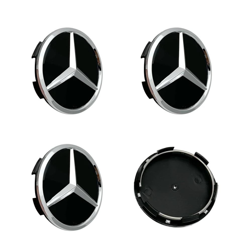 

GLC GLB 4pcs 60mm Black Silver Car Wheel Cap Badge Logo Cover For Mercedes Benz W176 W177 W204 W205 W212 W213 W206 X156 X253 W1