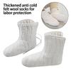 Mid Tube Thickened Cotton Socks With Laces Sleep Socks Labor Protection Sock  Winter Season
