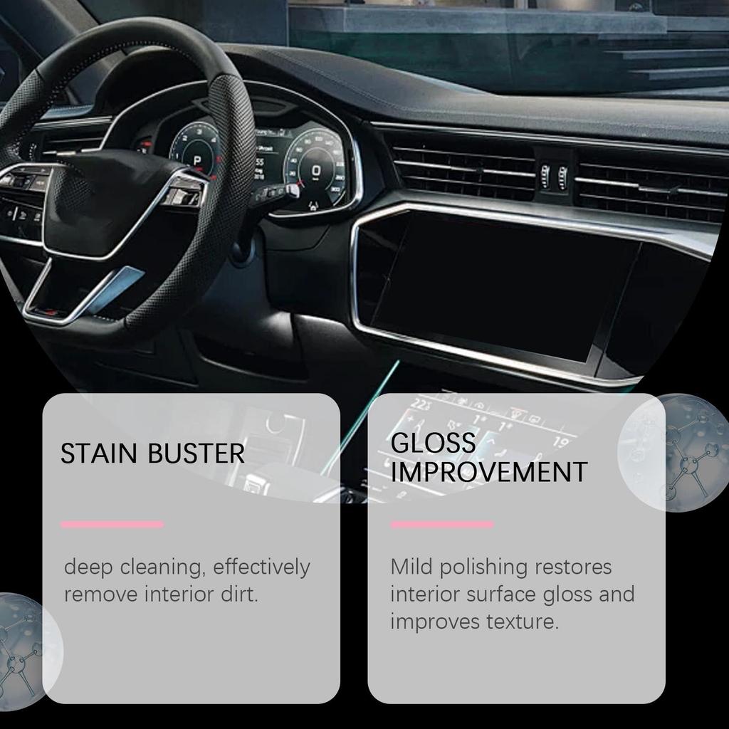 100ml Car Interior Polisher Car Interior Polishing Renewal Stain Removal Maintenance Care Polish Anti-fouling