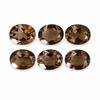 Smoky Quartz Gemstone, Oval Faceted Calibrated Stone, November Birthstone for Jewelry Making