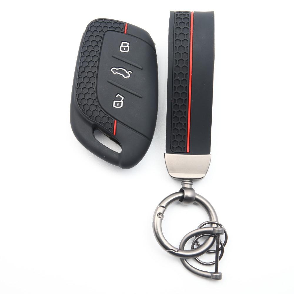 Dla MG 4 2023 Mg4 Ev MG HS GT ZS EV ZX MG5 MG6 3 Przyciski Silikonowe Etui na Kluczyk Fob Brelok do Kluczy dla Roewe RX3 RX5 RX8 ERX5 I6 I5