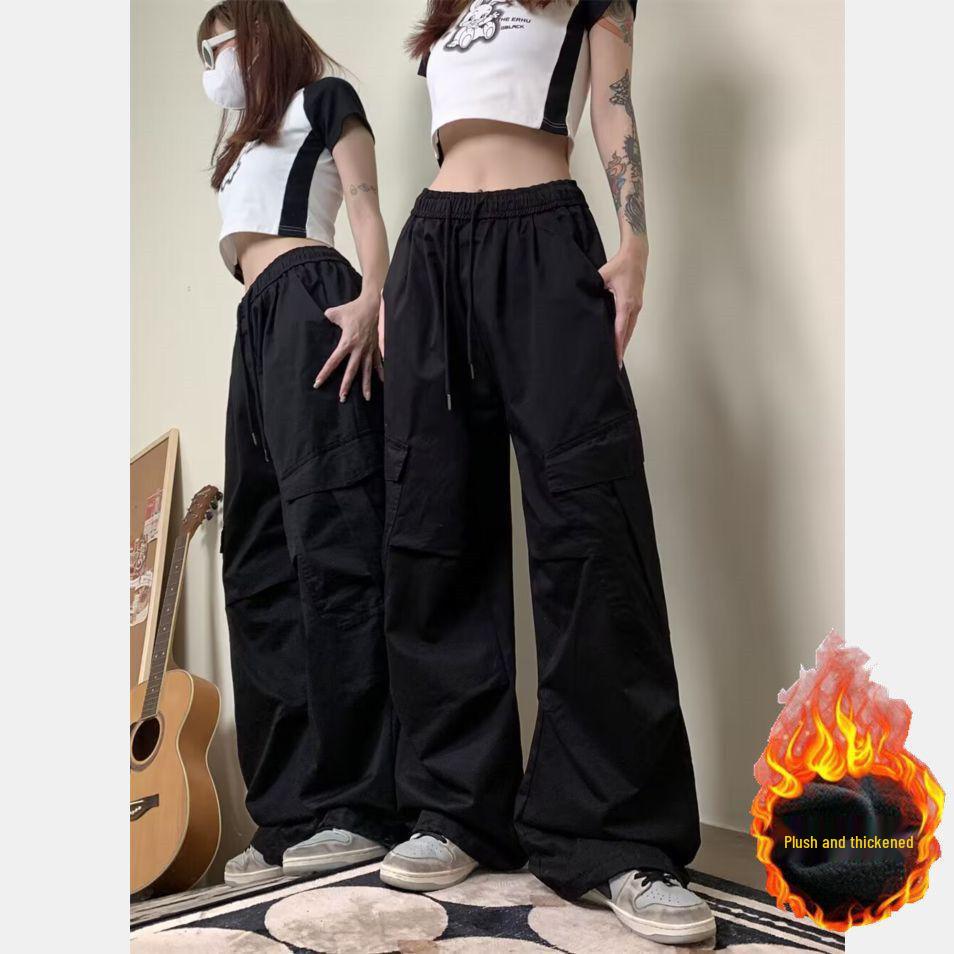 Retro American-Korean Style Wide Leg Casual Work Pants
