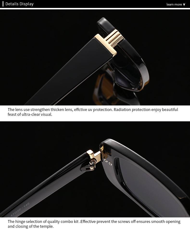 Foreign Trade Modern Retro Trendyy Narrow Small Square Sunglasses  Sunglasses Lh136