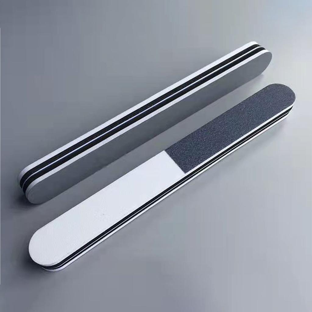 Double Sided Sponge Nail File Ultra-thin Ergonomic Design Nail File Acrylic Nails Tools for Home Salon