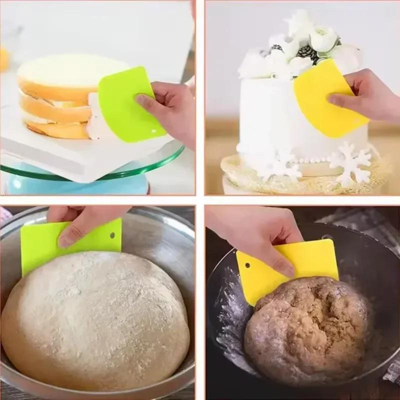 Tagliapasta in plastica per biscotti, fondente, pane, pizza, utensili, spatola per torte, raschietto per burro, utensili da cucina per pasticceria e panetteria