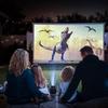 CrossV1 HY500 4K Android Projector, 1080P HD, Wireless Screen Mirroring, Portable for Home & Outdoor Use.