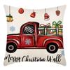 Christmas Throw Pillowcase Home Nordic Holiday Decoration Linen Super Soft Short Plush Sofa Pillowcase